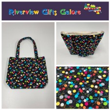 Medium Tote Bag - Little Yarn Balls Medium Tote Bag - Little Yarn Balls